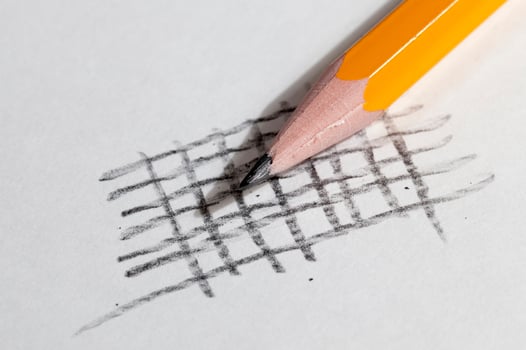 grid drawn in pencil photo