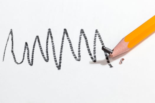 chaotic drawing in paper photo