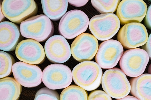 multi colored sweet soft marshmallow photo