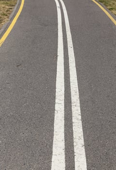 close up of an asphalt road photo