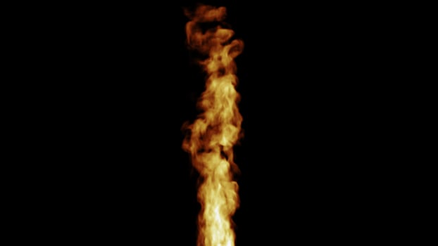 Fire Design on Black Background photo