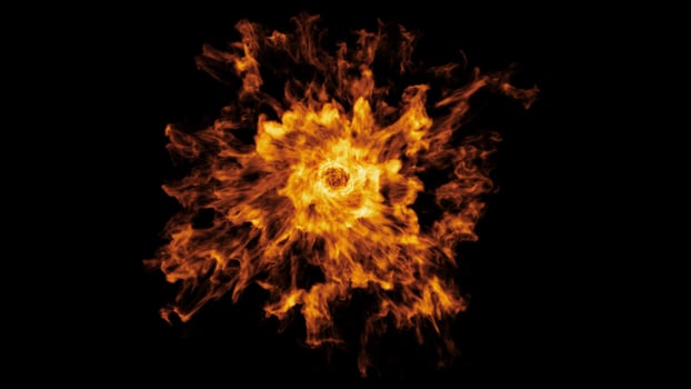 Fire Design on Black Background photo