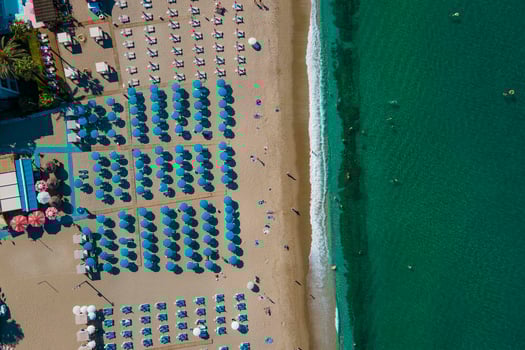 aerial beach and sea view photo