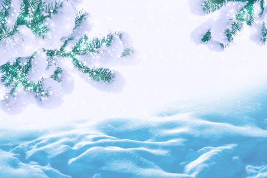 Abstract winter Christmas and New Year background. Snowflakes. photo