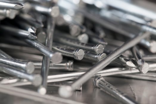 zinc coated steel nails for rust protection photo