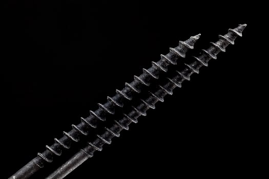 black steel self tapping screws photo