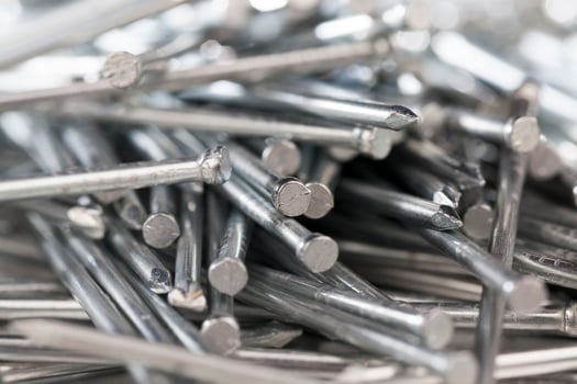 zinc coated steel nails for rust protection photo