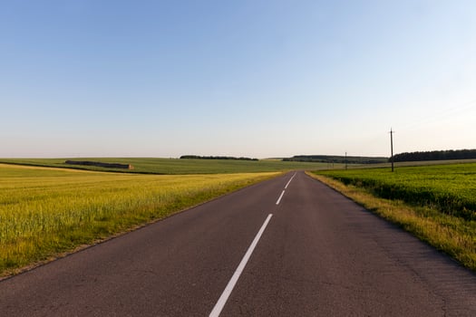 road for the movement of various vehicles photo