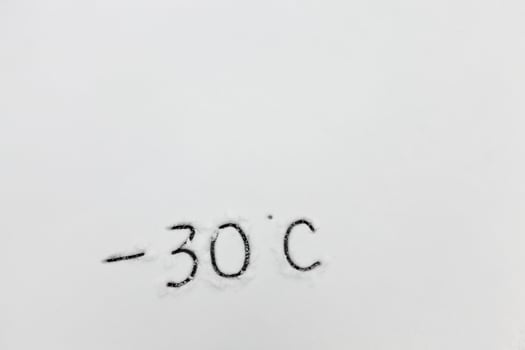 temperature symbols denoting negative very cold weather photo