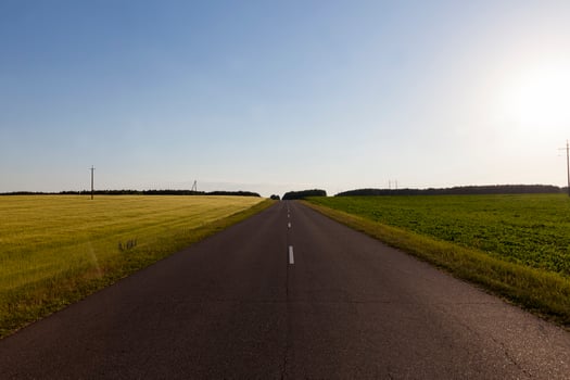 road for the movement of various vehicles photo