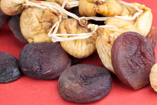 dried yellow edible fruit figs photo