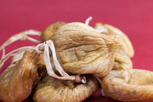 dried yellow sweet fruit figs photo