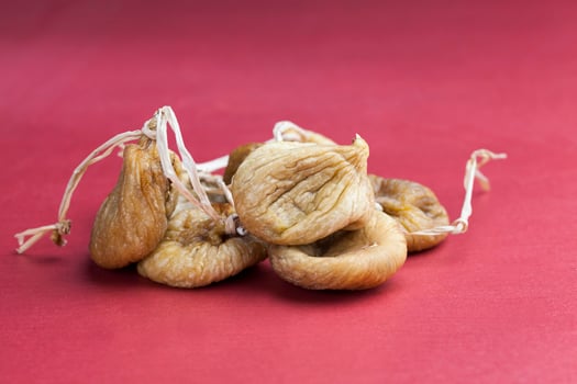 dried yellow sweet fruit figs photo