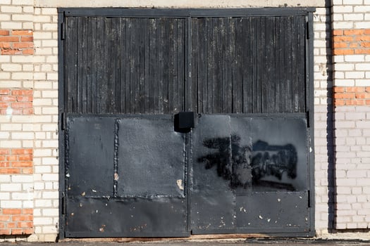 old gates made of wood and metal photo