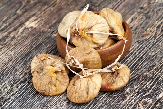dried dried fruits of sweet ripe figs photo