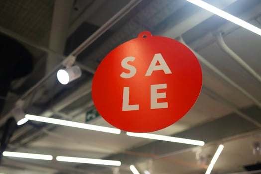 Sale signs Sale signs - shopping concept photo