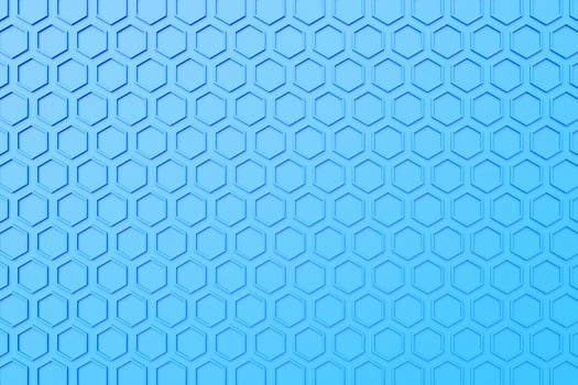 Pattern of simple geometric hexagonal shapes, mosaic background. 3d illustration photo