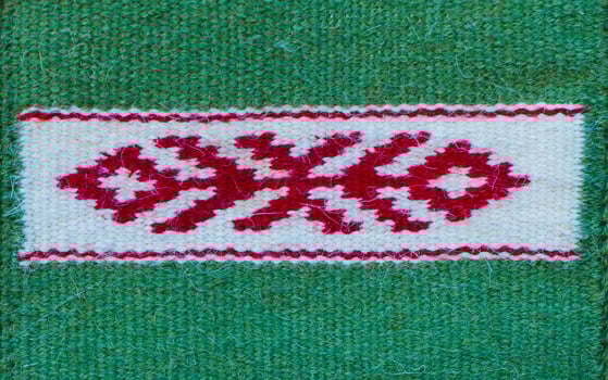 Romanian folk seamless pattern ornaments. Romanian traditional embroidery. Ethnic texture design. Traditional carpet design. Carpet ornaments. Rustic carpet design. photo