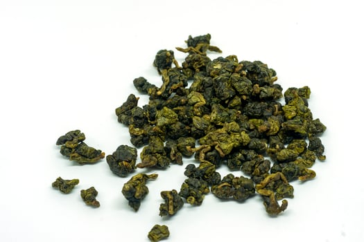 chineese green tea. Milk Oolong isolated photo