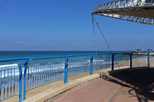Fencing in a city park on the Mediterranean coast photo