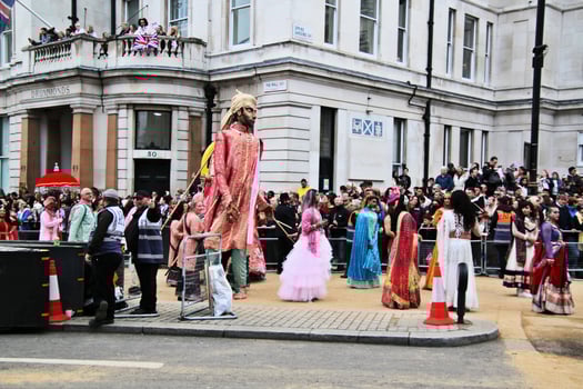 London in the UK in June 2022. A view of the Platinum Jubilee Parade photo