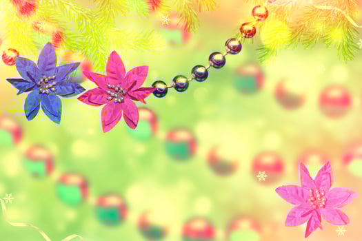 abstract background of Christmas toys. photo