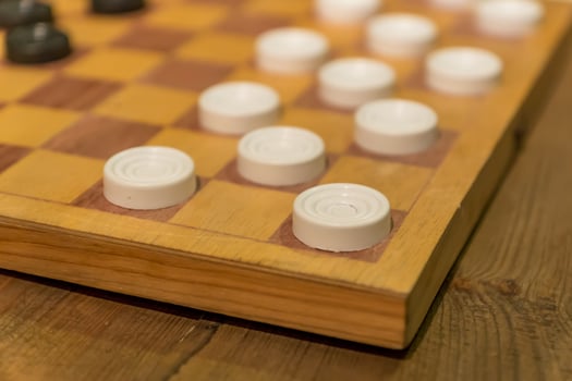old checkers close-up photo