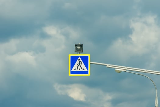 crosswalk road sign photo