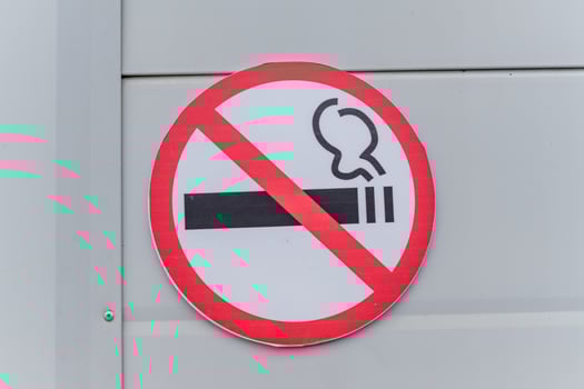 no smoking sign on the wall photo