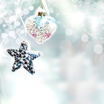 Christmas background. Christmas toy. photo