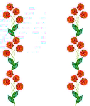 Bouquet of colorful flowers of zinnia. photo
