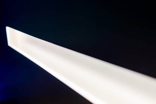 led light on wall in the dark room. spotlight Black and White Lighting Equipment photo