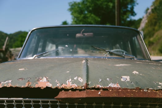 Old car detail photo