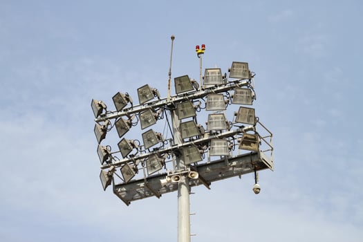 Ligting Equipment in Stadium photo