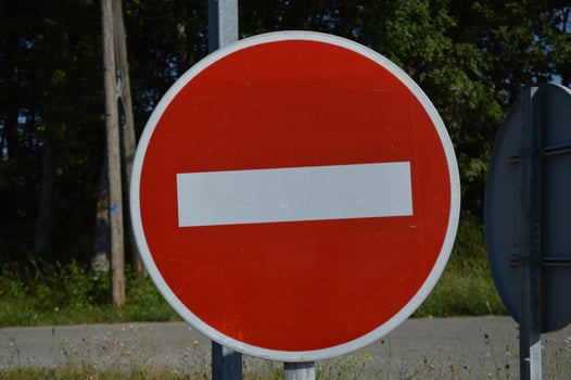 Road sign from france photo