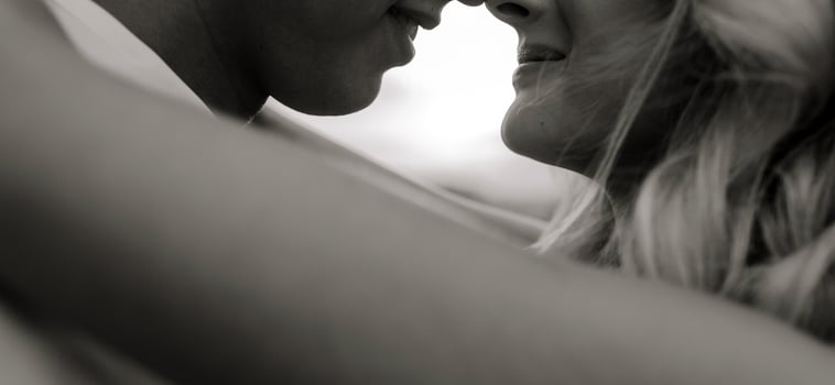 Wedding couple on the nature photo