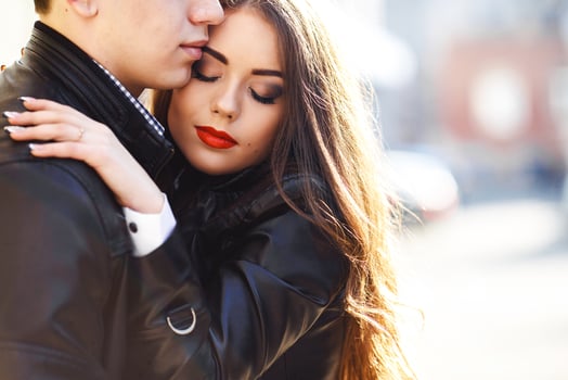 beautiful young couple photo