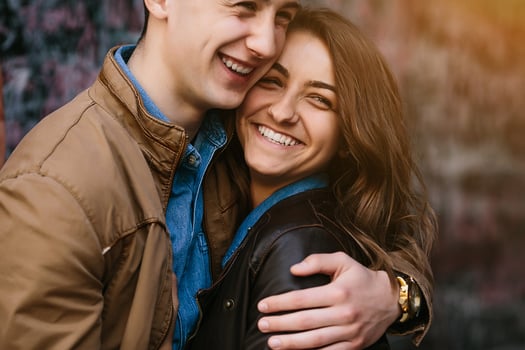 beautiful young couple photo