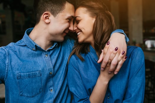 beautiful young couple photo