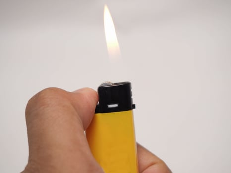 Picture of yellow lighter photo