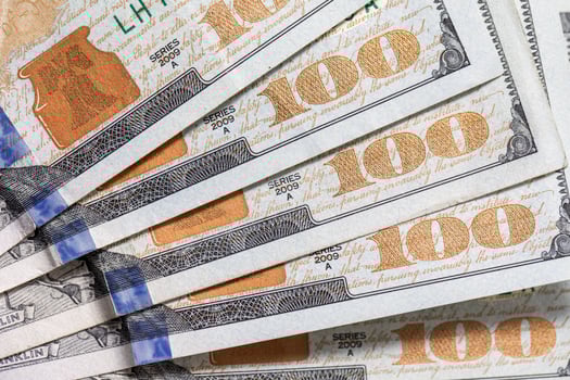 One Hundred 100 Dollar Bills photo