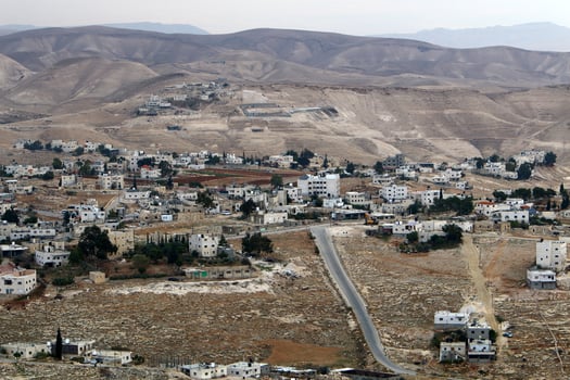 The Judean Desert in the Middle East in Israel. Since ancient times, this place has served as a refuge for hermits and rebels. photo