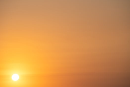 Beautiful sunset beach landscape, exotic tropical island nature, colorful red yellow sky, silhouette ship, golden sun glow reflection, summer holidays vacation. Sky cloud cinematic. photo