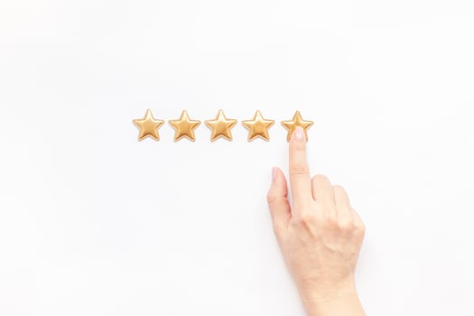 Five stars Customer Experience Feedback Concept photo