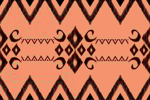 Beautiful embroidery.geometric ethnic oriental pattern traditional on black background.Aztec style,abstract,,illustration.design for texture,fabric,fashion women wearing,clothing,print. photo