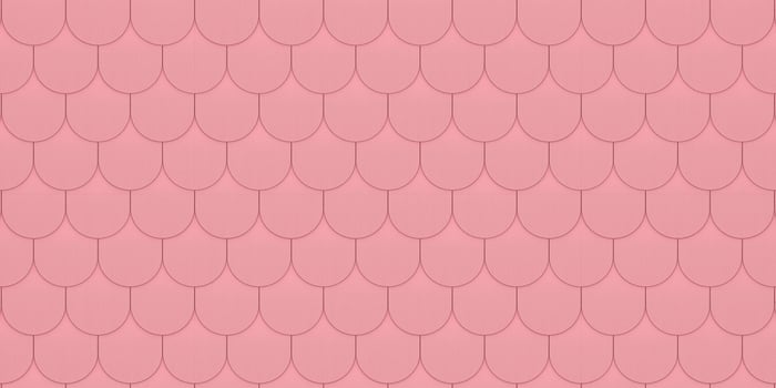 Seamless texture of abstract geometric tiles in pastel light pink beige colors with straight line. Modern abstract roof wall pattern. photo
