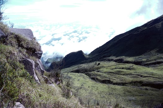 Mountain Ridge With Grasslands As Far As The Eye Can See photo