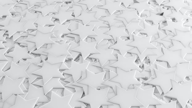 White 3D Background Abstract 5 Point Star pattern texture photo
