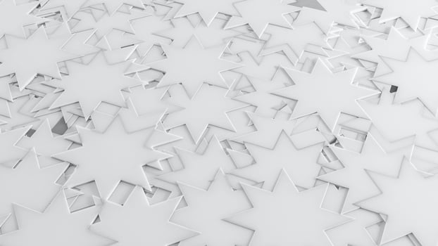 White 3D Background Abstract 8 Point Star pattern texture photo