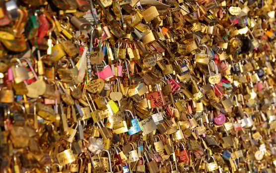 Locks in Paris photo